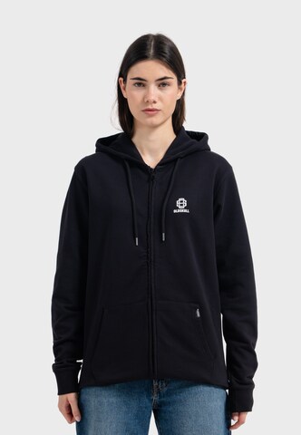 Oldskull Sweatjacke in Schwarz: Vorderseite