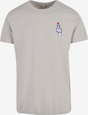 Mister Tee Футболка 'Love Sign' в Серый: спереди