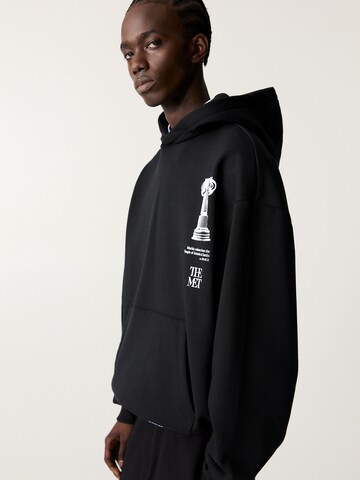 Bluză de molton de la Pull&Bear pe negru