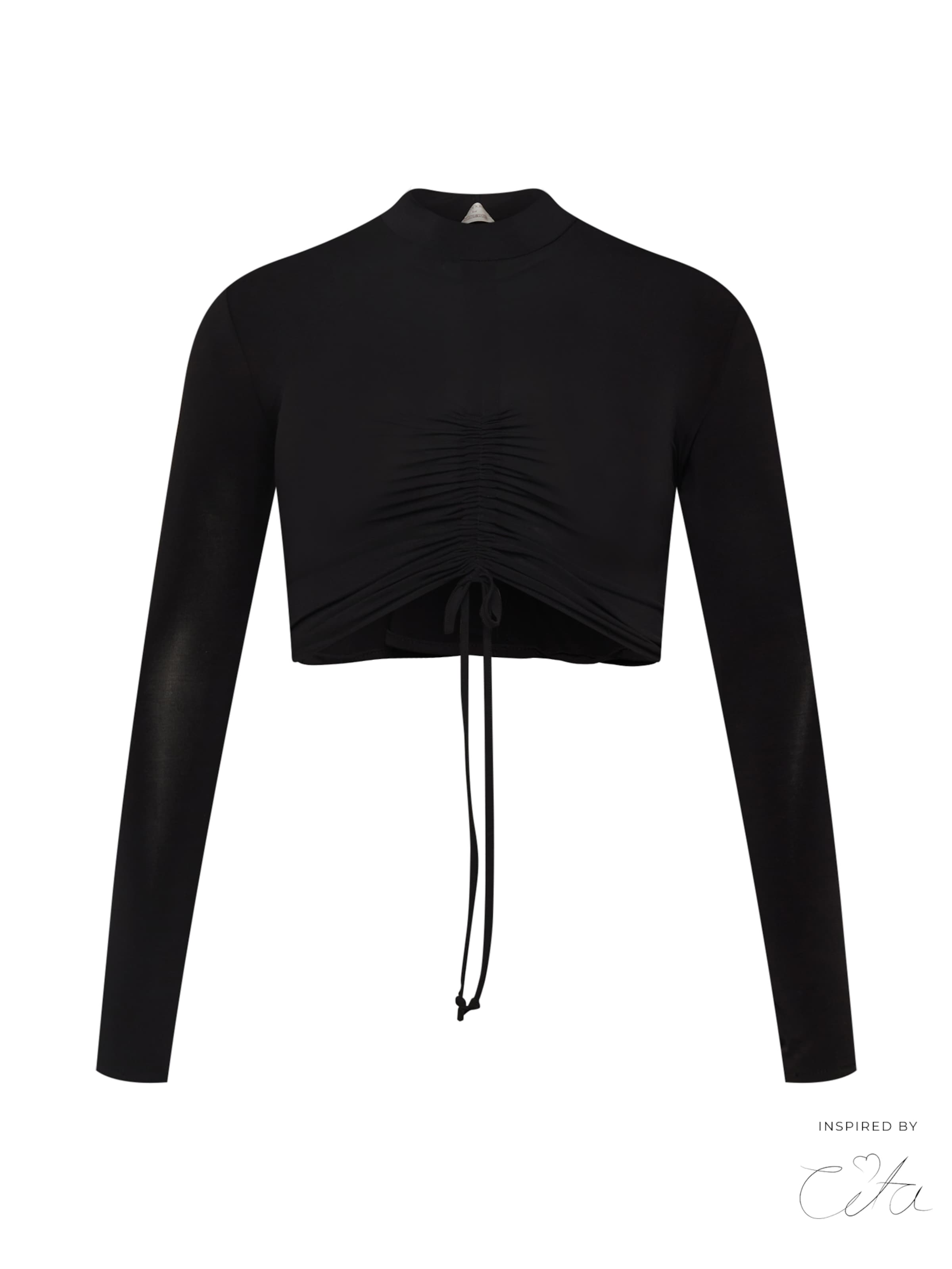 Guido Maria Kretschmer Curvy Shirt 'Kayleen' in Black, Item view
