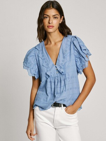 Pepe Jeans Blouse 'Dame' in Blauw: voorkant