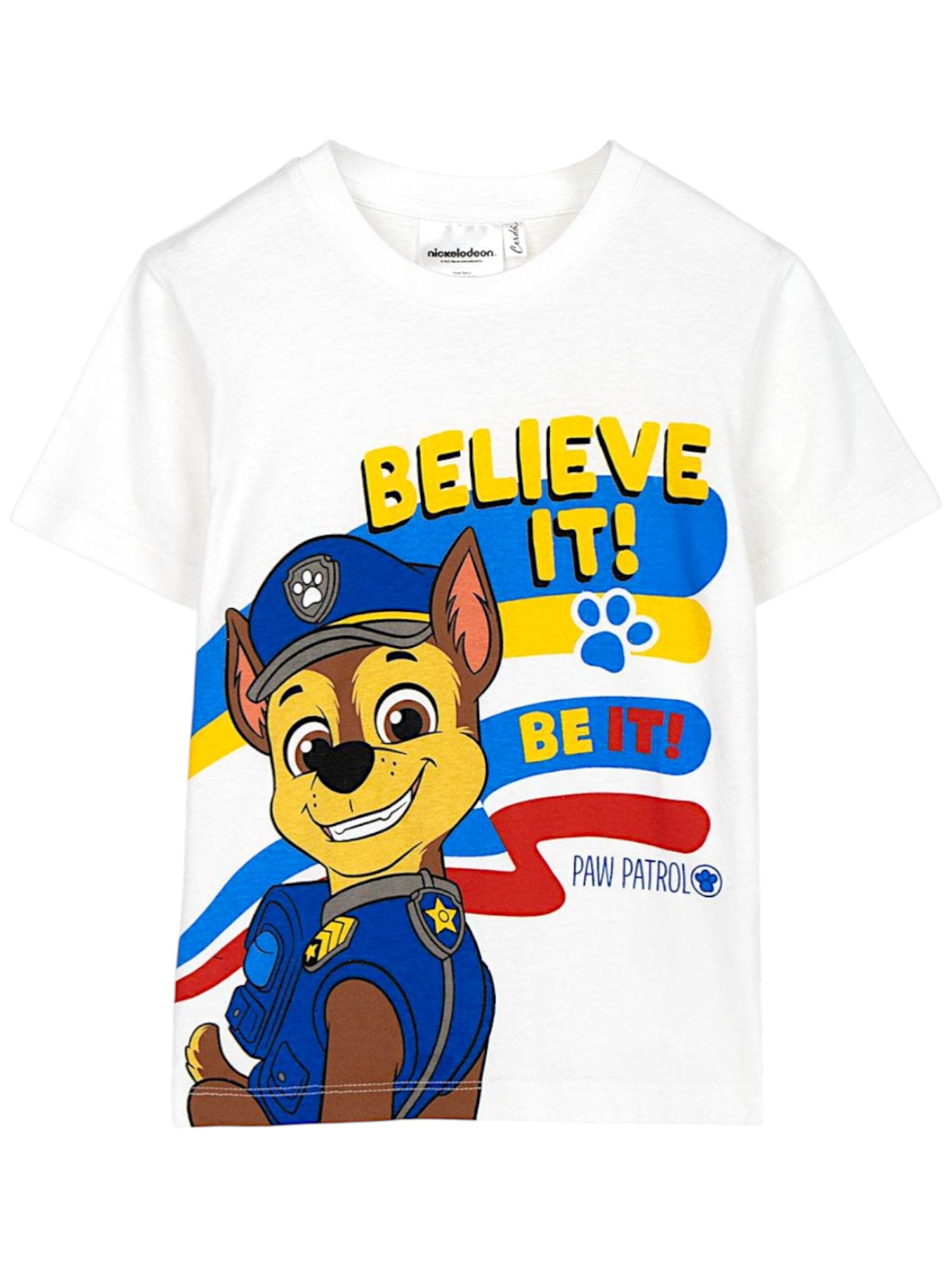 Paw Patrol Shirt 'PAW Patrol'‌‌‌‌‌‌‌ in Weiß: Vorderseite