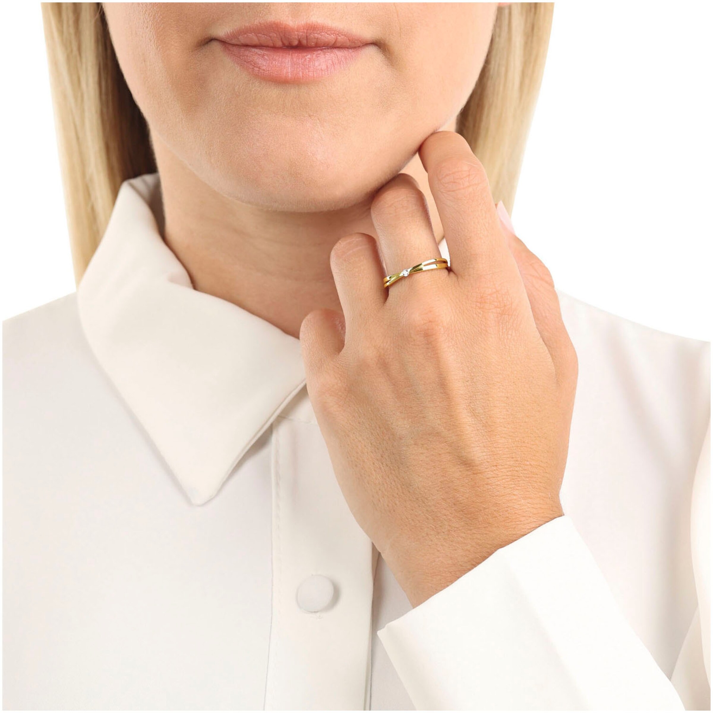 AMOR Ring in Gold: Vorderseite