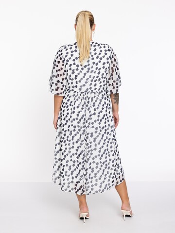 YOEK Dress 'Polka' in White