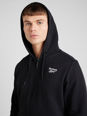Reebok - Sudadera con cremallera 'IDENTITY' en negro