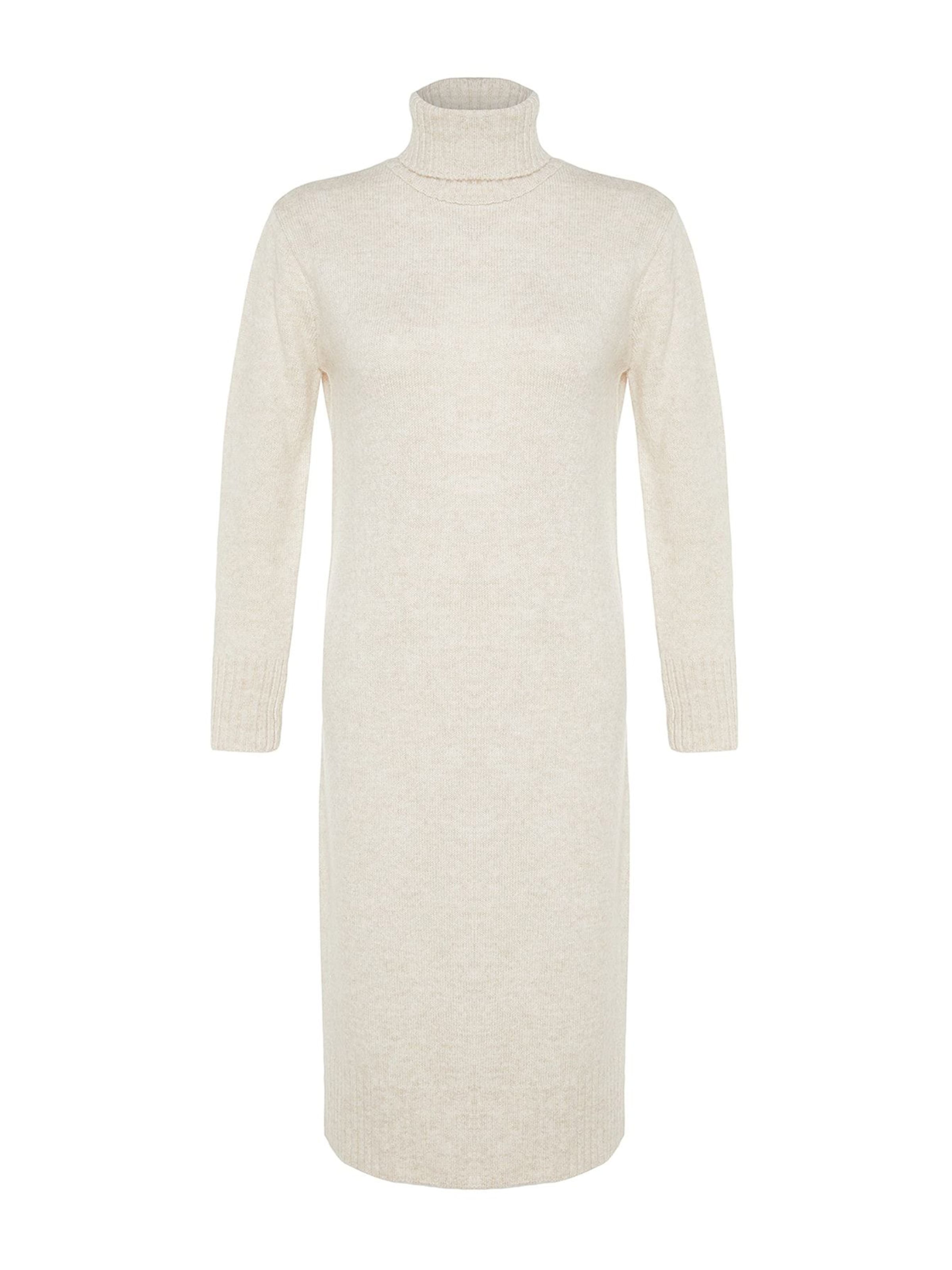 Trendyol Трикотажное платье в Серый: спереди