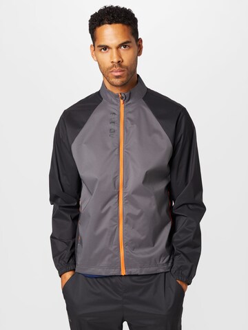 ADIDAS GOLF Athletic Jacket 'PROV' in Black: front