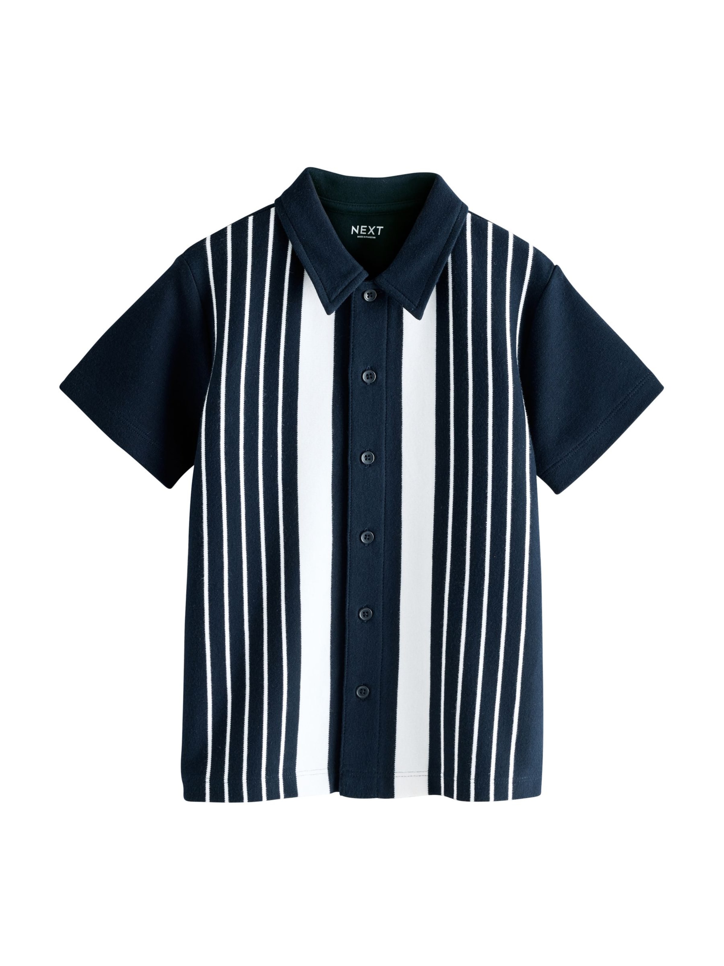 Next - Ajuste regular Camisa en azul: frente