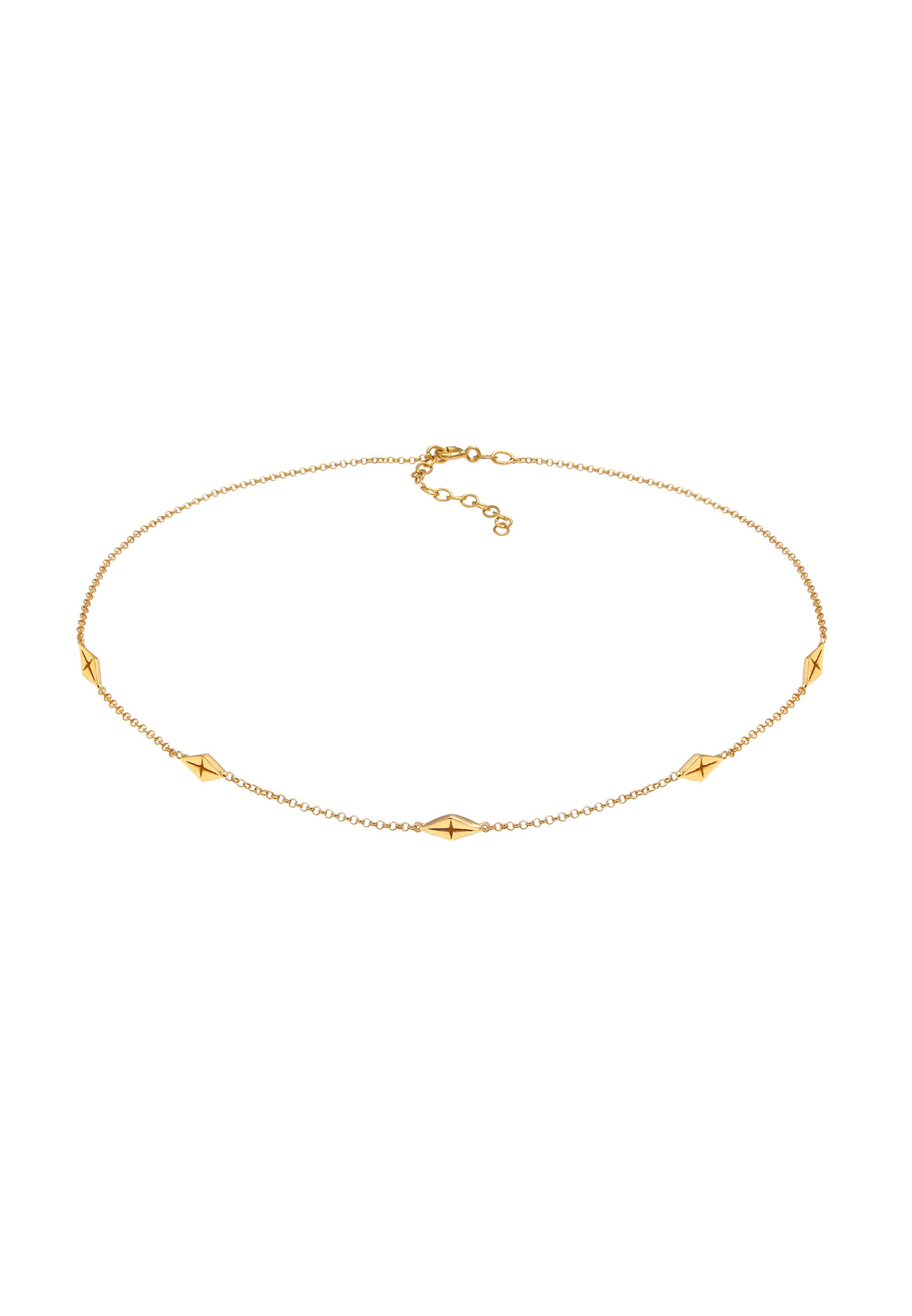 Chaîne 'Geburtsstein' ELLI en or : devant