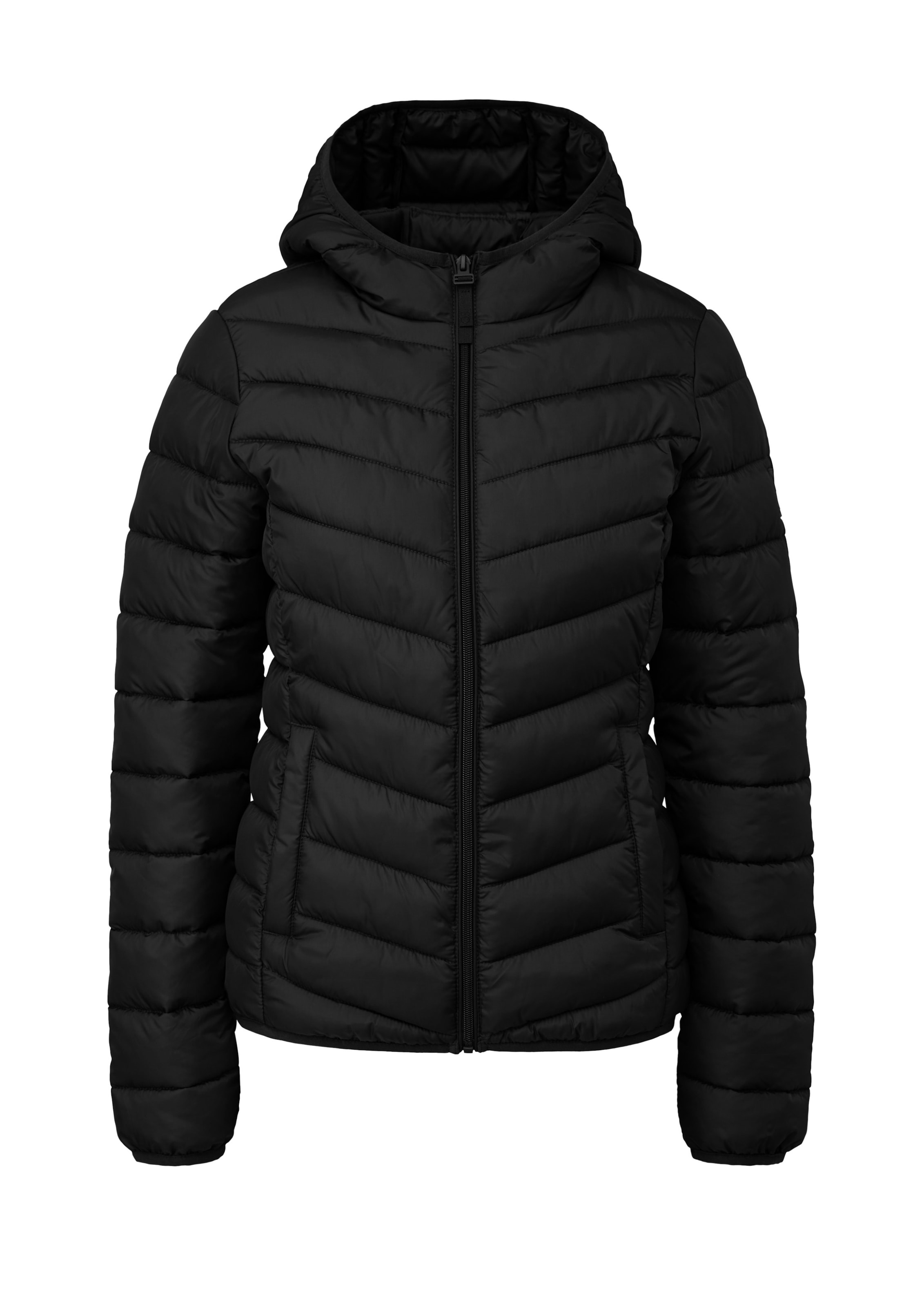 QS Übergangsjacke in Schwarz: Vorderseite