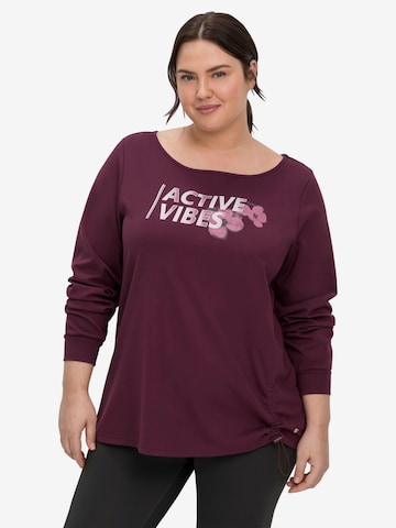SHEEGO Athletic Sweatshirt in Purple: front