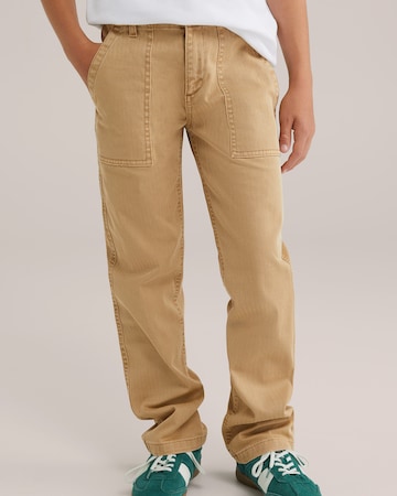 WE Fashion Regular Hose in Beige: Vorderseite
