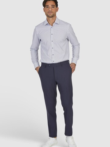 HECHTER PARIS Regular Trousers with creases in Blue
