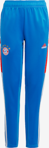ADIDAS PERFORMANCE Workout Pants 'FC Bayern München Condivo 22' in Blue: front