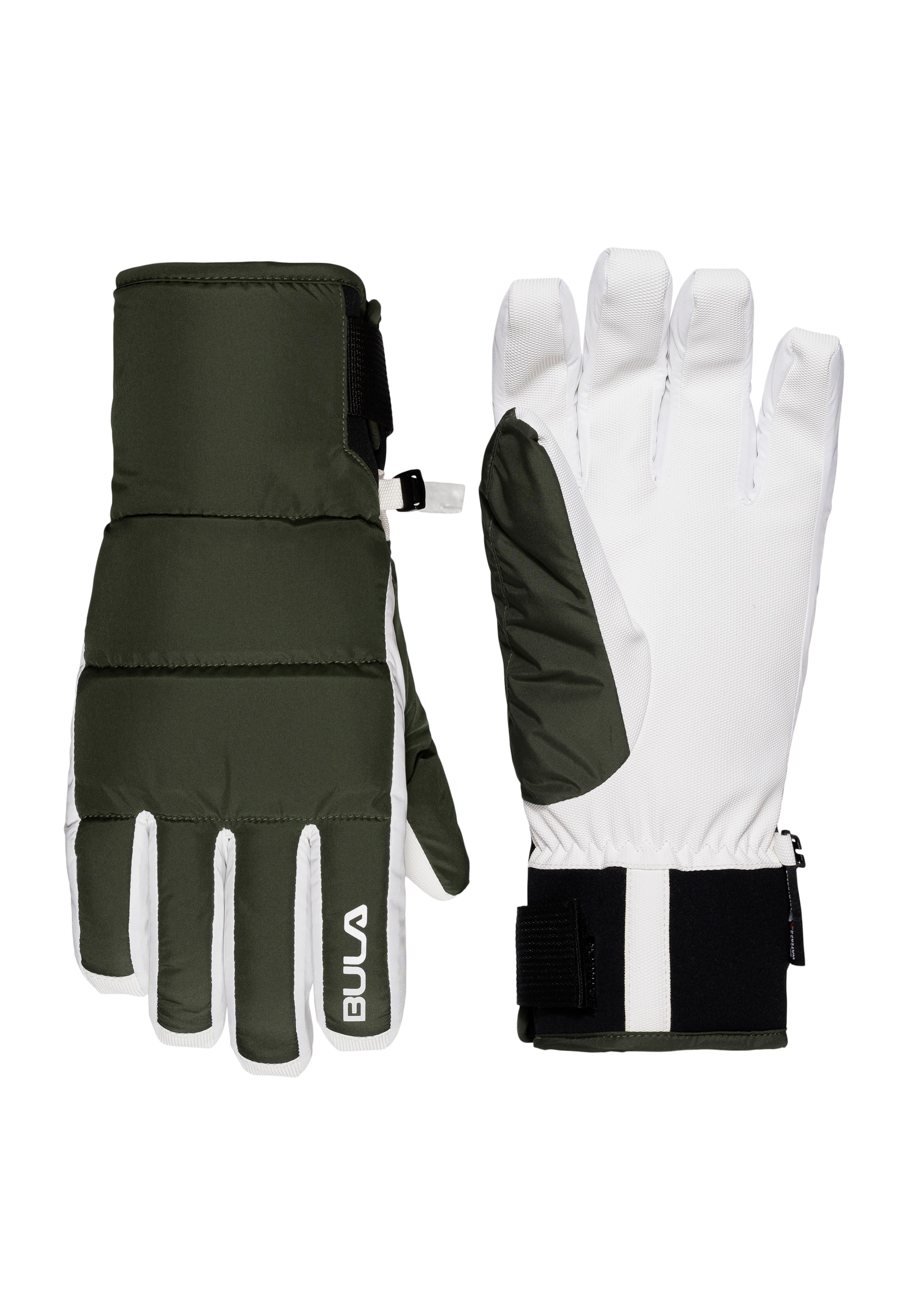 BULA Athletic Gloves 'Piste' in Green: front