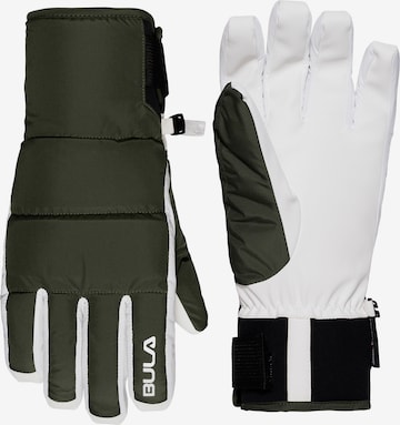 BULA Fingerhandschuhe 'Piste' in Grün: Vorderseite