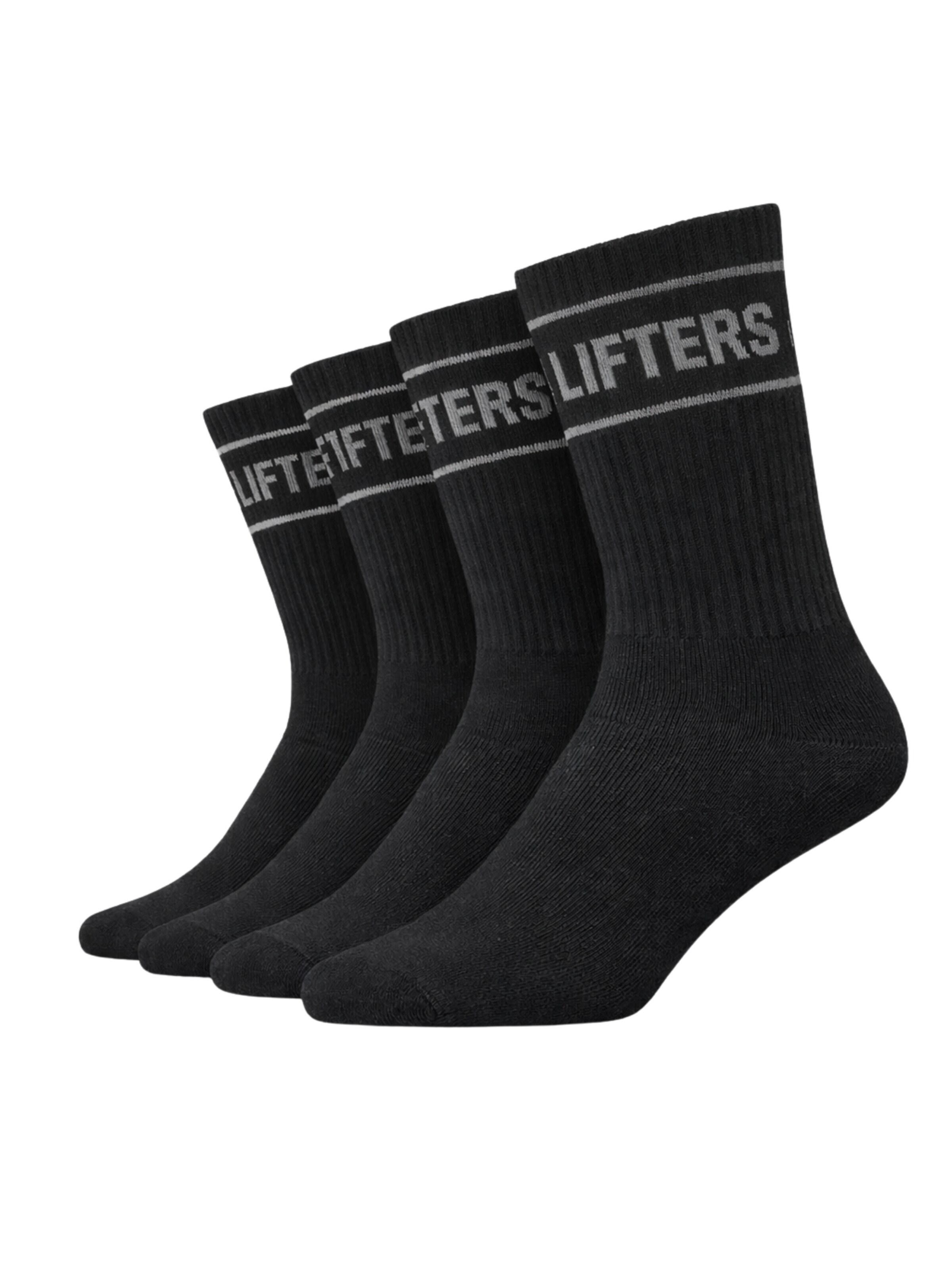 Lifters Sportsokken 'Performance Sportsocken (2 Paar)' in Zwart: voorkant