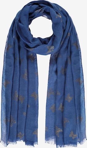 Passigatti Schal in Blau: Vorderseite
