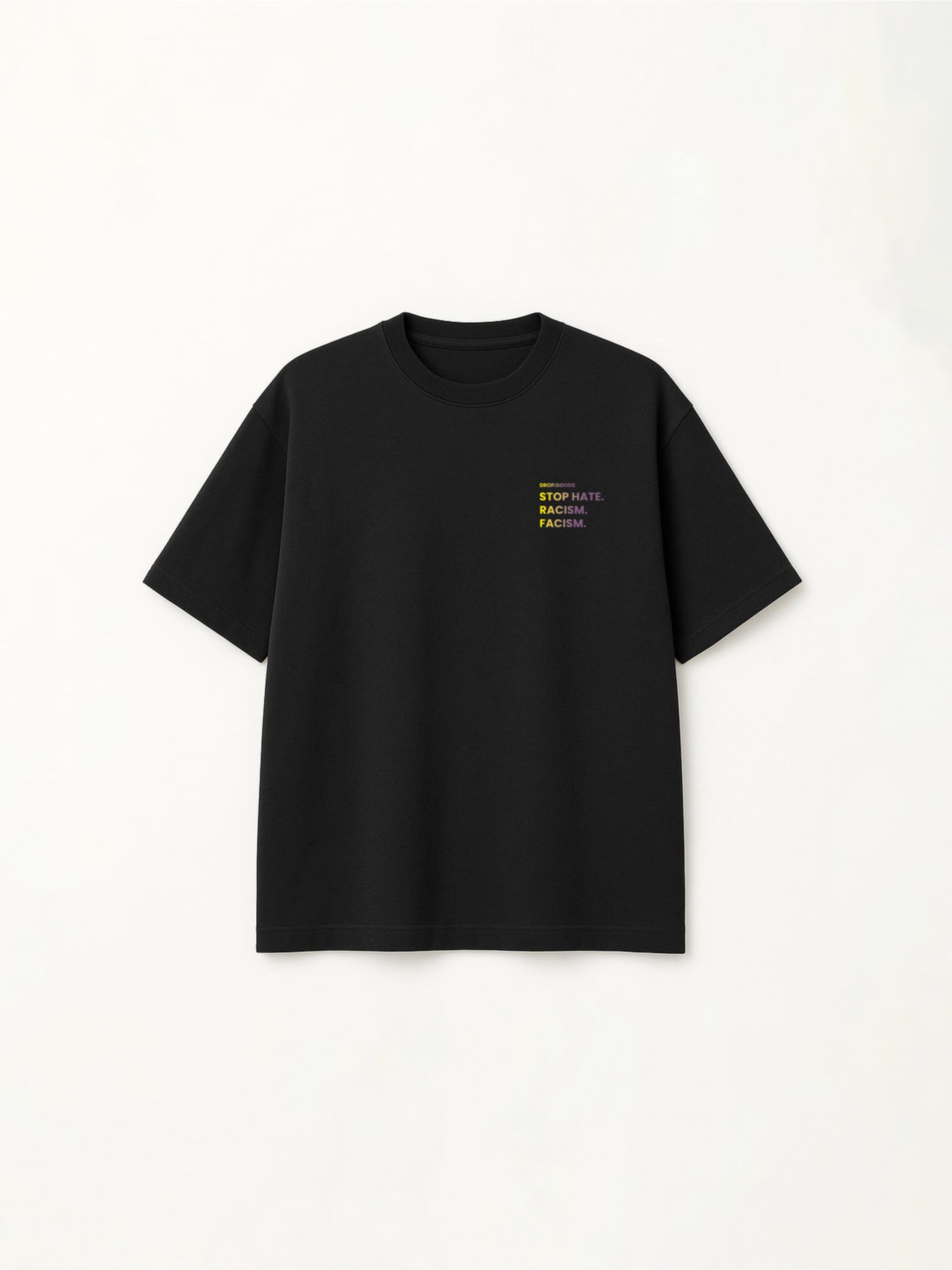 DROP.GOODS Shirt 'Statement'‌ in Schwarz: Vorderseite