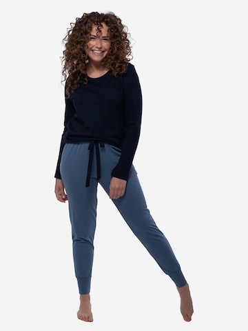 Ammann Pyjama 'Night & Home' in Blauw