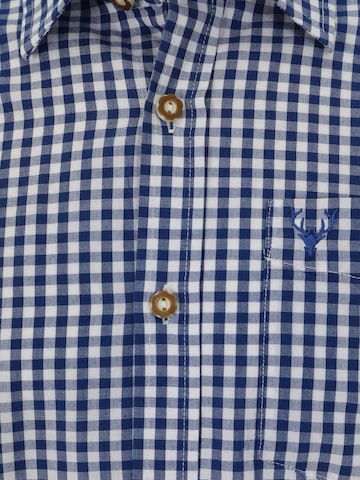 Krüger Buam Regular fit Traditional button up shirt in Blue