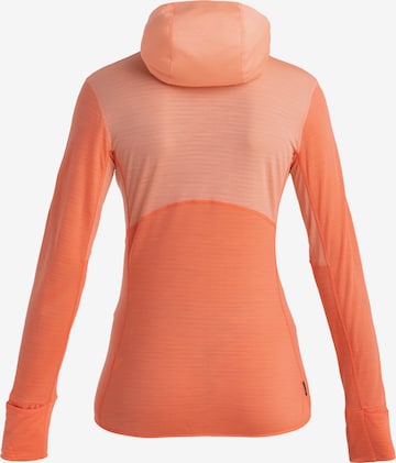 ICEBREAKER Athletic Fleece Jacket 'Realfleece Descender' in Orange