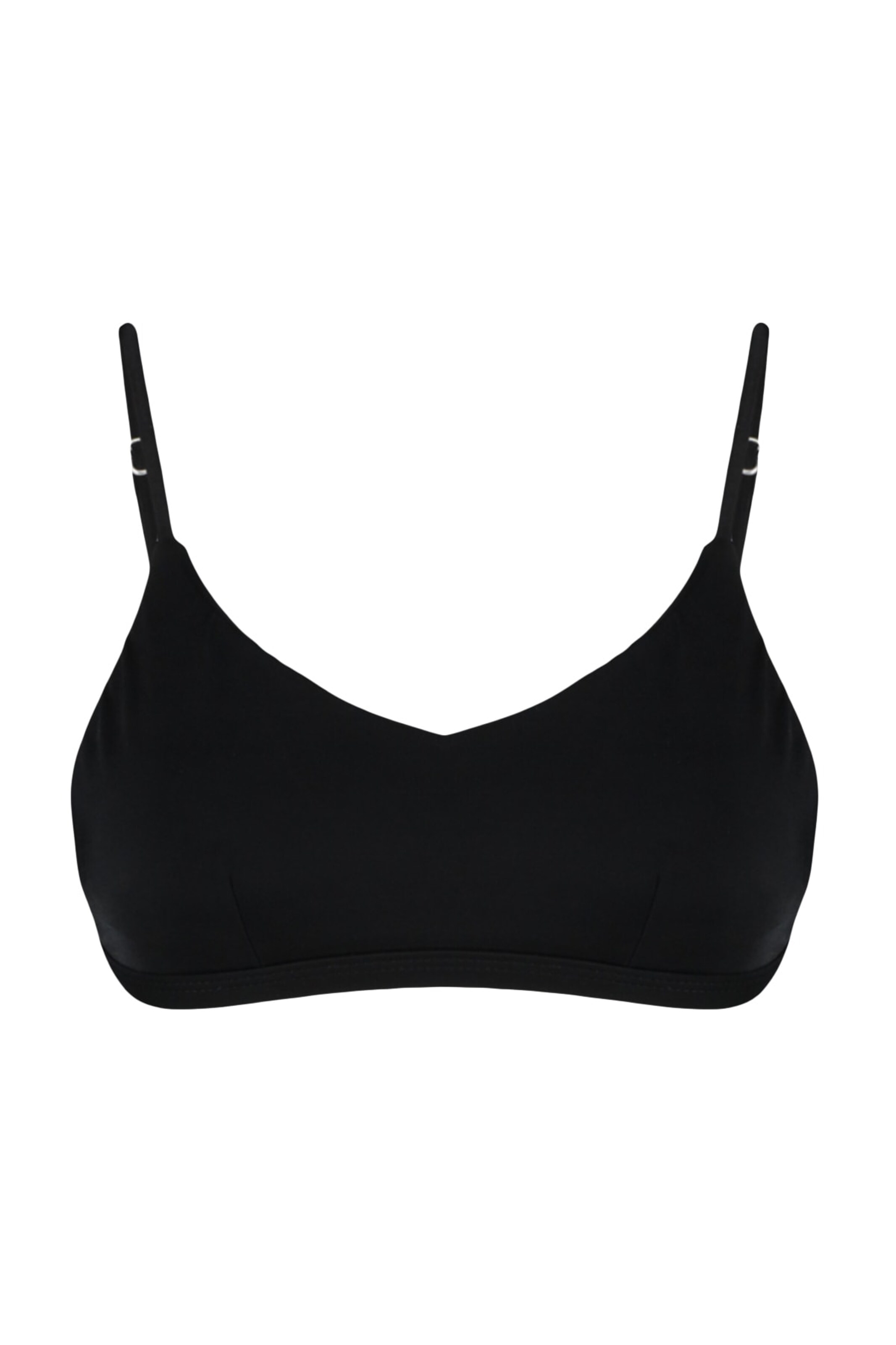 Trendyol Klasszikus Bikini felső 'TBESS21BU0104' - fekete: elől