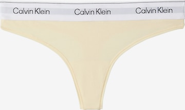 Calvin Klein Underwear Thong in Yellow: front