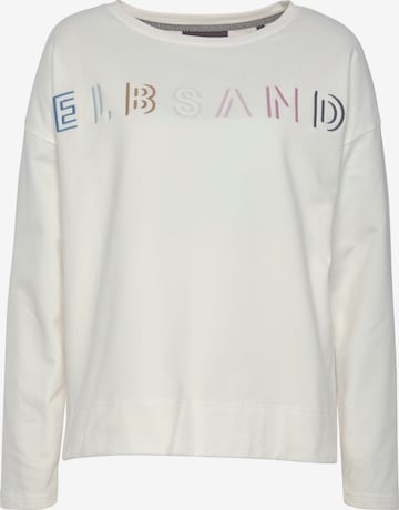 Elbsand Sweatshirt in Beige: voorkant