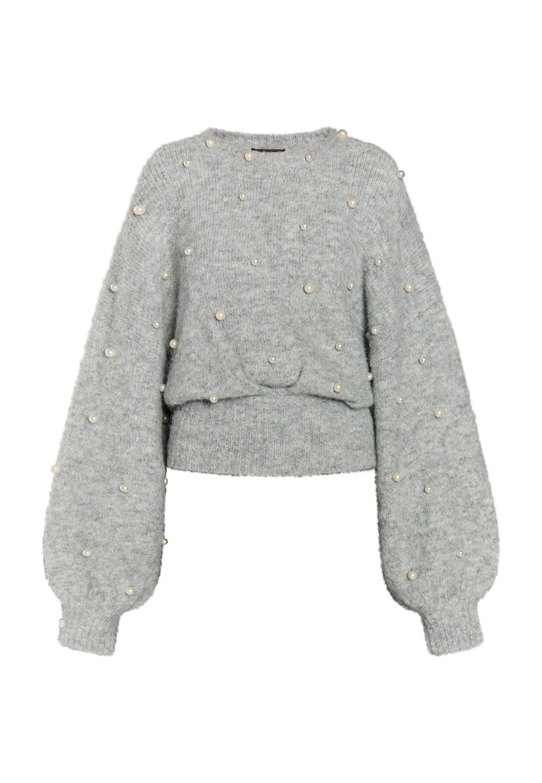 faina Sweater Dulcey in Light Grey ABOUT YOU