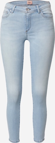 Skinny Jean 'Wauw' ONLY en bleu : devant