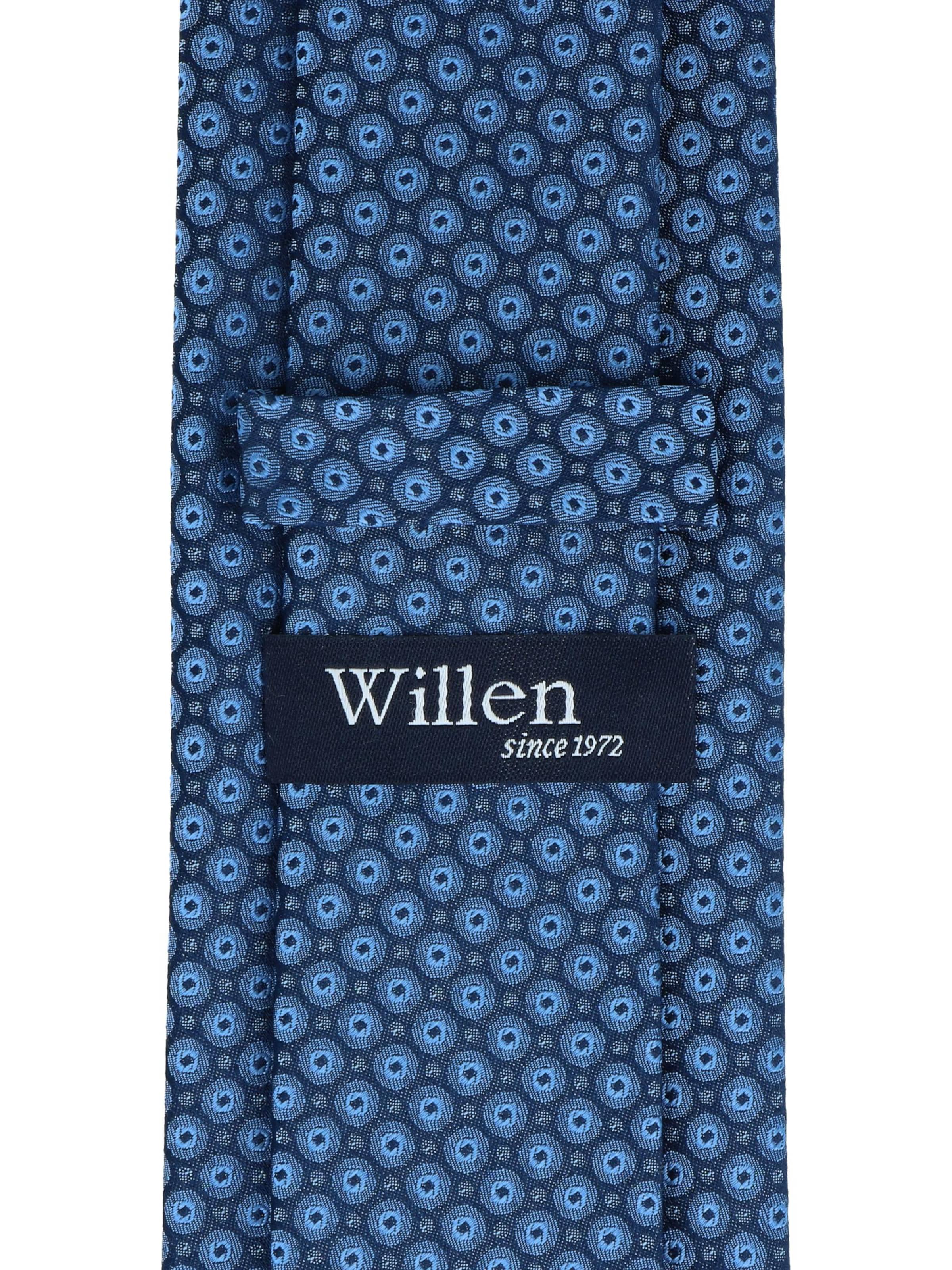 WILLEN Tie 'Kleinmuster Marine' in Blue