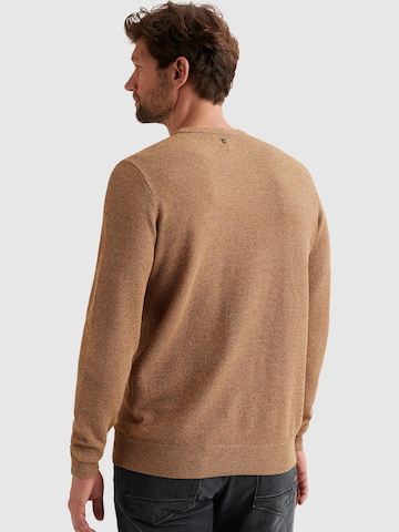 PME Legend - Jersey 'Pullover in cotton/modal with ribbed collar' en naranja
