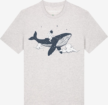 T-Shirt ' Spacewhale ' Watapparel en gris : devant