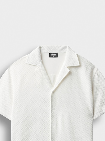 Burocs Regular fit Button Up Shirt in White