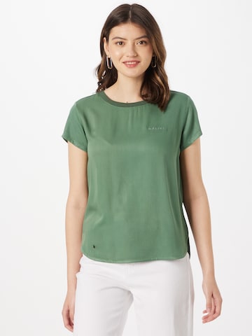 mazine - Blusa en verde: frente