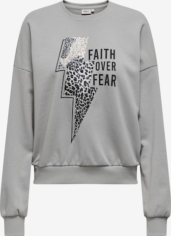 ONLY Sweatshirt 'ONLRuna' in Grau: Vorderseite