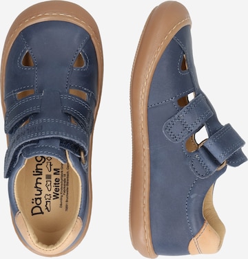 Däumling - Sapatos abertos em azul