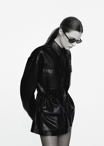 MANGO Parka 'Robert' in Schwarz