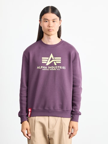 ALPHA INDUSTRIES Μπλούζα φούτερ σε λιλά: μπροστά