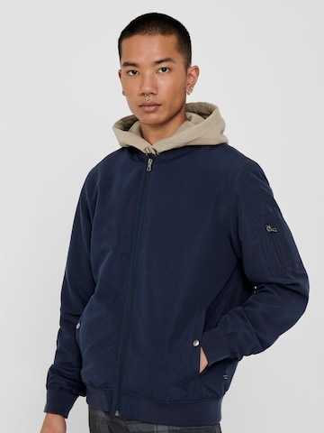 Only & Sons Between-Season Jacket 'Jack' in Blue