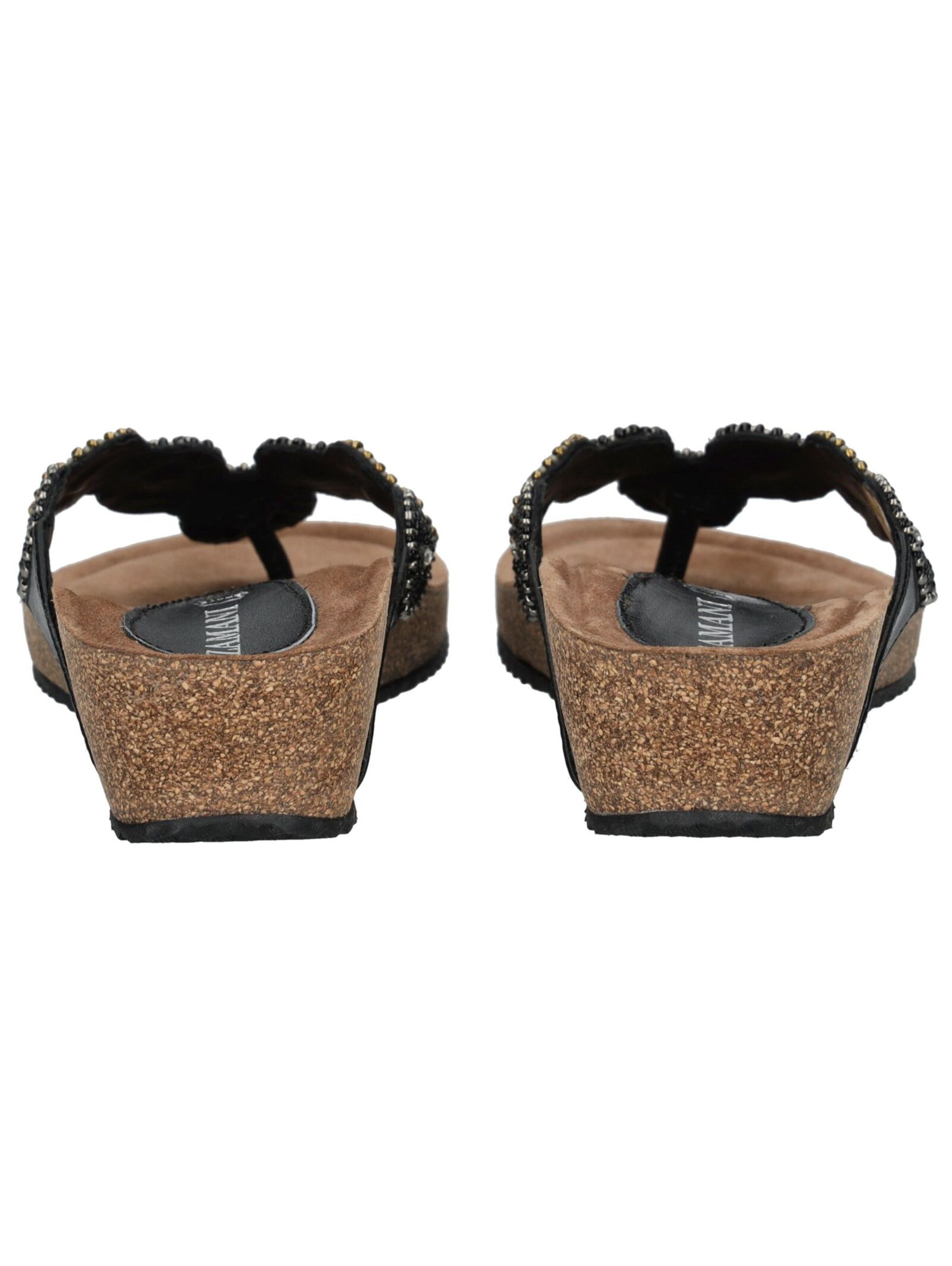 Tongs LAZAMANI en noir