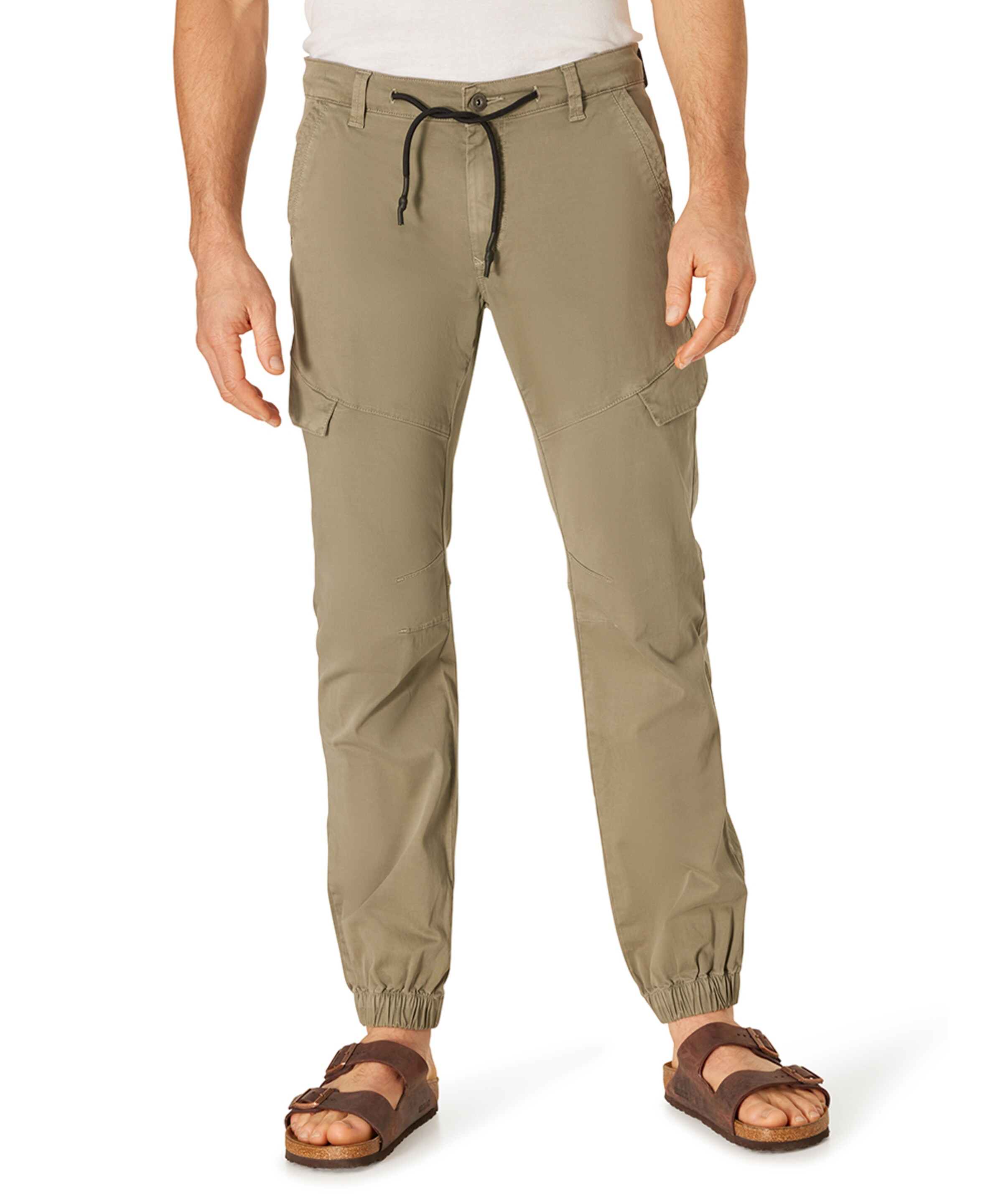 PIONEER Tapered Cargojeans in Beige: Vorderseite