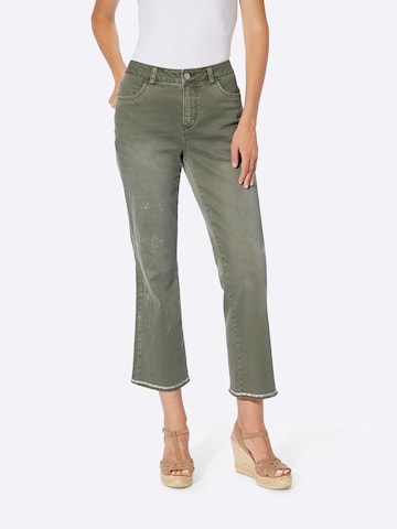 heine Regular Jeans in Green: front