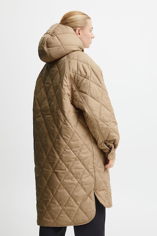 ICHI Between-Seasons Coat in Brown