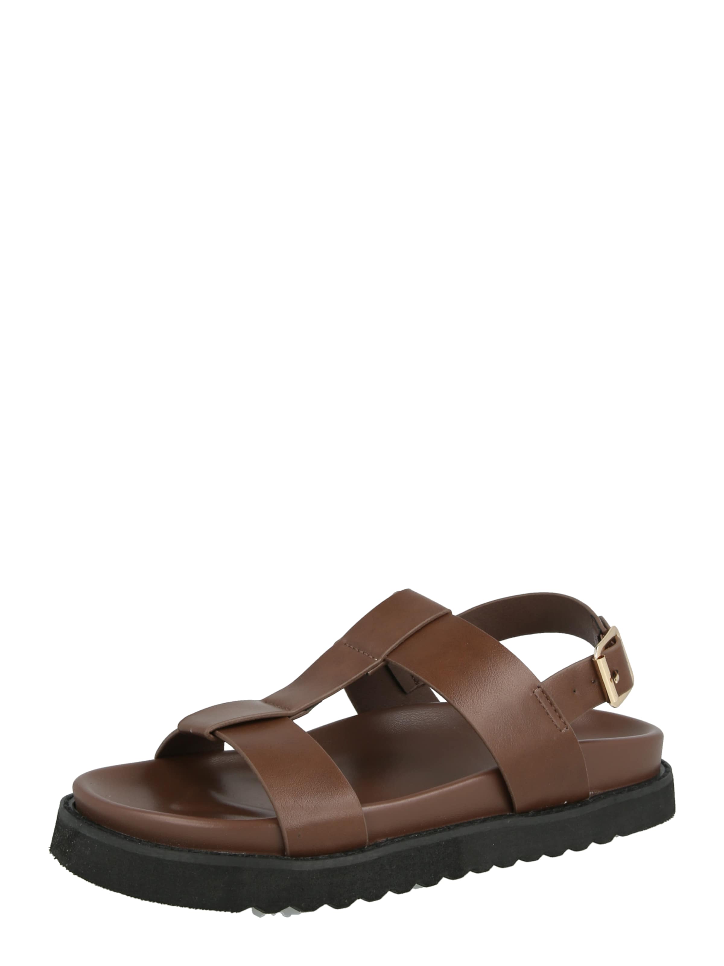 ABOUT YOU - Sandalias 'Bella' en marrón: frente