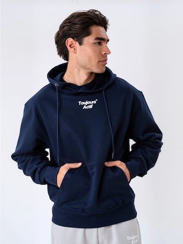 Pull-over ' Apres ' Toujours Actif en bleu : devant