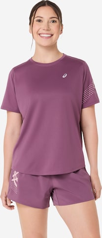 T-shirt ASICS en violet : devant
