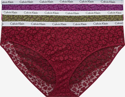 Calvin Klein Underwear Plus Panty in Green / Dark pink / Dark red / White, Item view