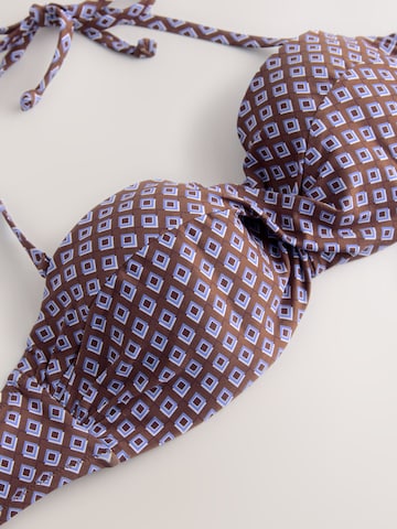 Next Bandeau Bikinioverdel i brun